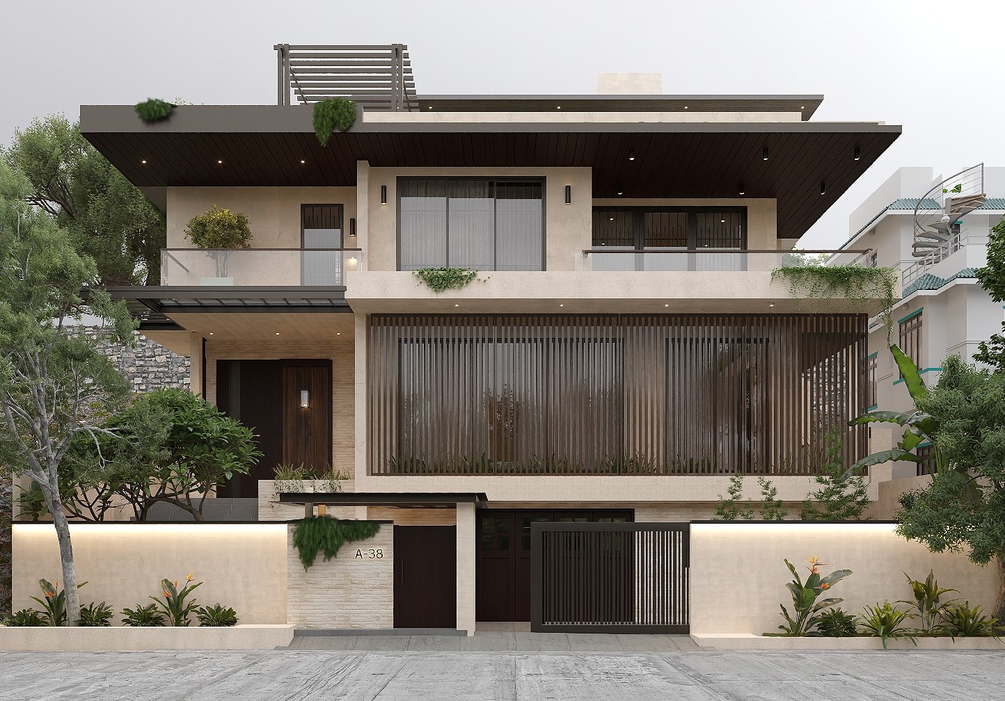 zoarc-architecture-sustainable-new-build-house-front-elevation-india-01